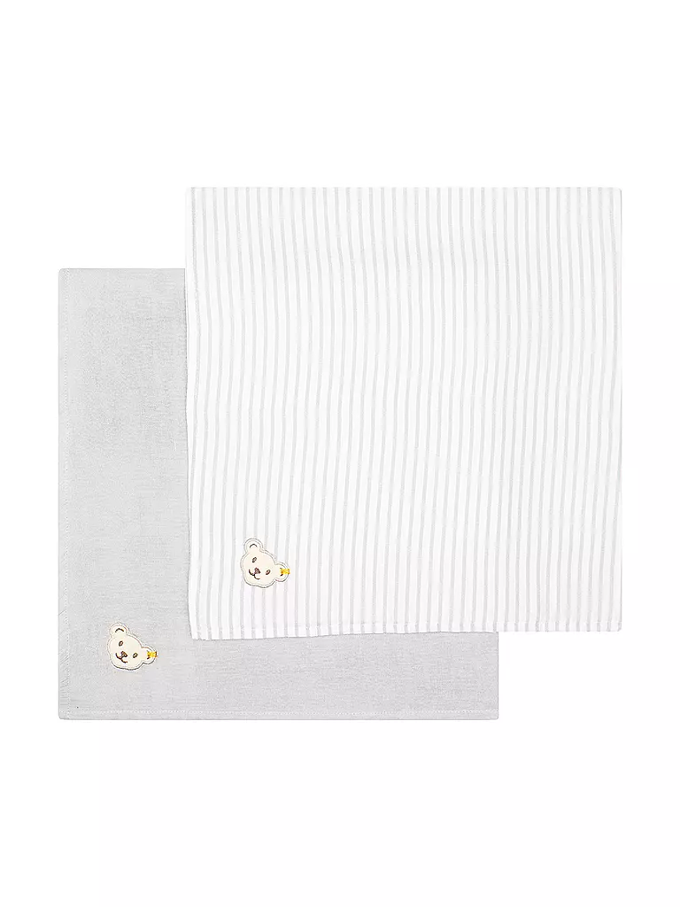 STEIFF | Lot de 2 langes multifonctionnels | hellgrau