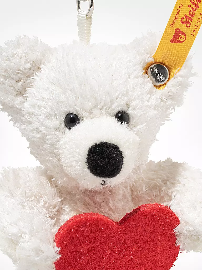 STEIFF | Pendentif Ours en peluche LOTTE Blanc | 