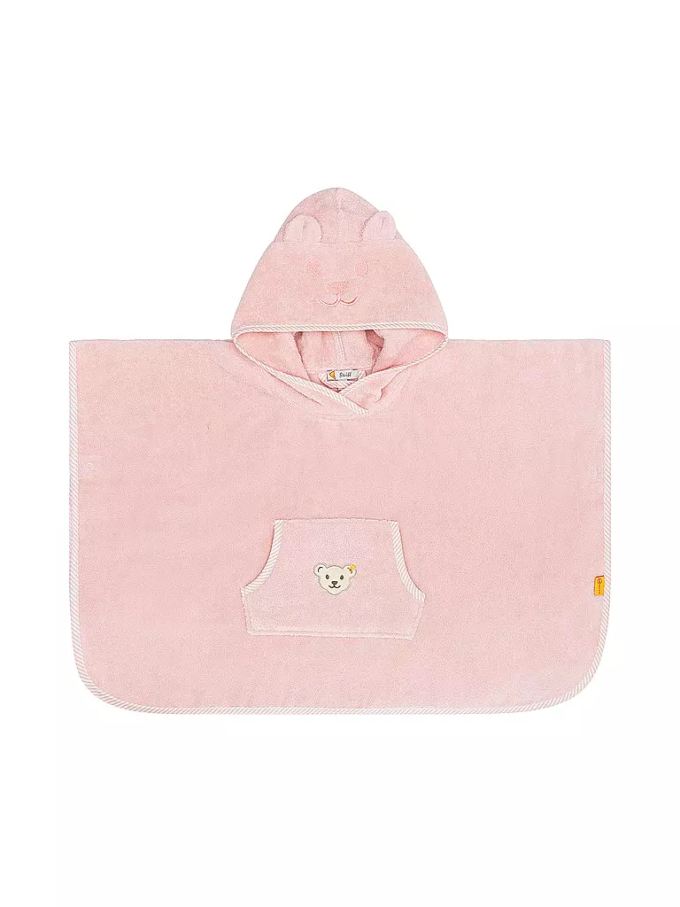 STEIFF | Poncho de bain pour bébé | Rose