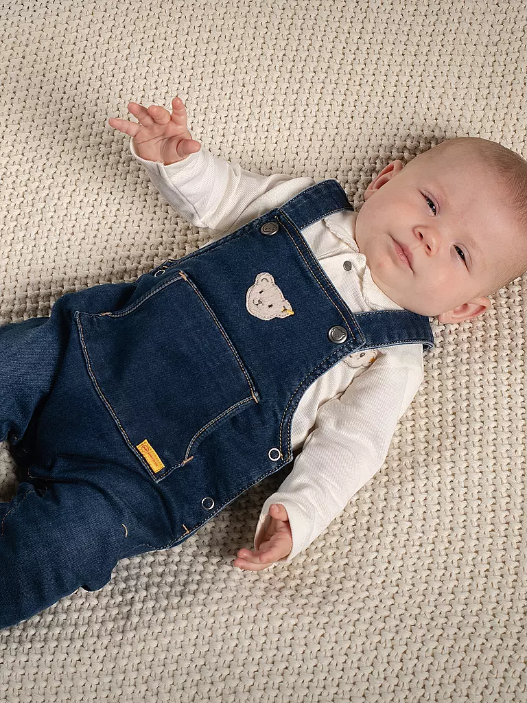 STEIFF | Salopette en jean pour bébé | blau