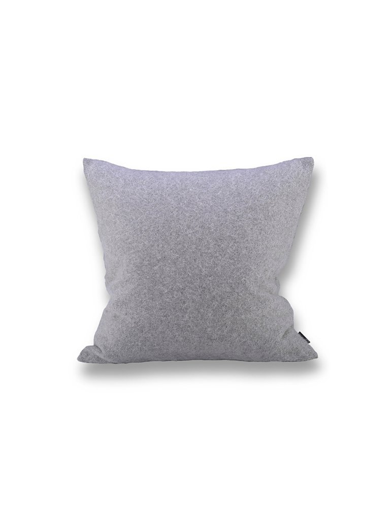 Coussin en laine Alina 40x40cm marbre (rempli) gris