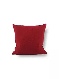 STEINER 1888 | Coussin décoratif garni ALINA 40x40cm Platine | Rouge foncé