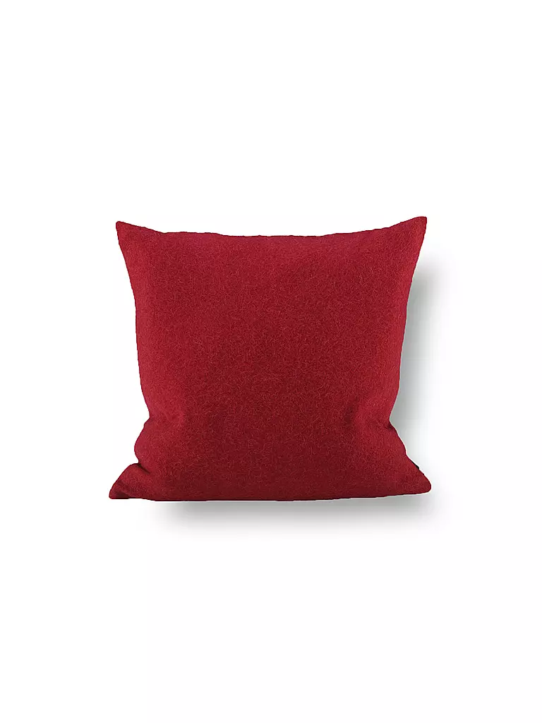 STEINER 1888 | Coussin en laine "Alina" 40x40cm airelle (rempli) | dunkelrot