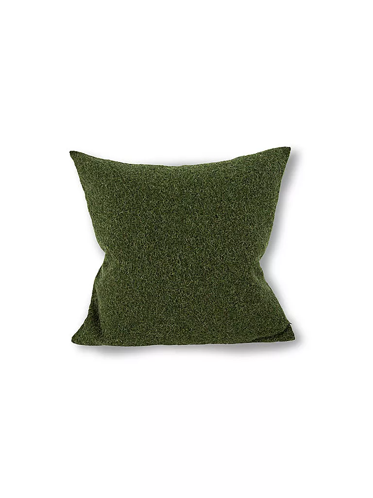 STEINER 1888 | Coussin en laine "Alina" 40x40cm kiwi (rempli) | Vert foncé