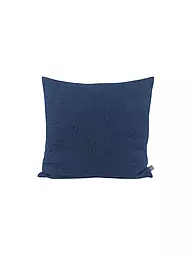 STEINER 1888 | Coussin décoratif garni ALINA 40x40cm Platine | Bleu foncé