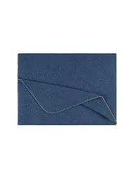 STEINER 1888 | Wolldecke "Alina" 150x190cm brombeer | Bleu foncé