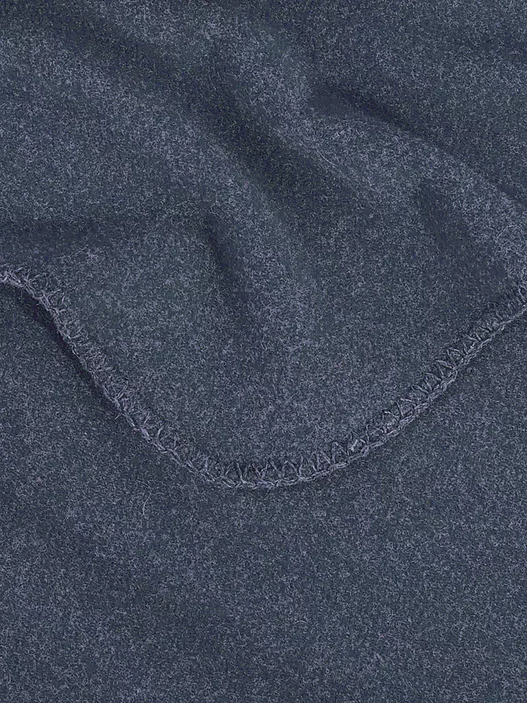 STEINER 1888 | Couverture en laine - Plaid Sophia 145x190cm Atlantique | Bleu foncé