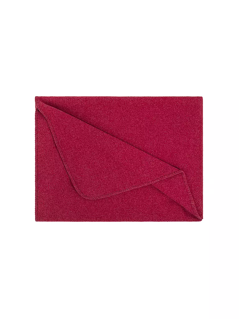 STEINER 1888 | Couverture en laine - Plaid Sophia 145x190cm Framboise | Baie