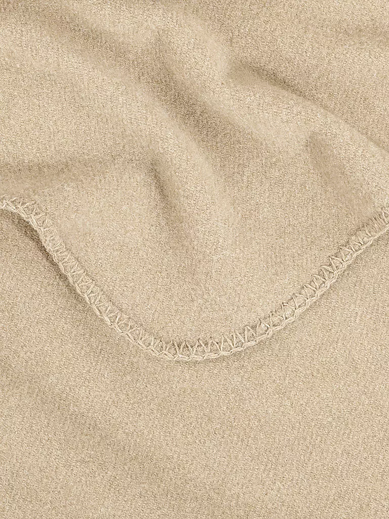 STEINER 1888 | Couverture en laine - Plaid Sophia 145x190cm Latte | Camel