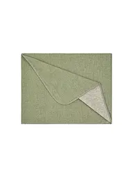 STEINER 1888 | Couverture en laine 150x190cm SARAH Gruen | Vert clair