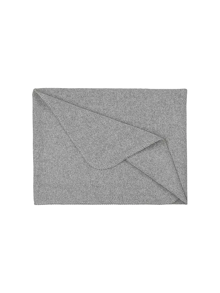 STEINER 1888 | Couverture en laine ALINA 145x190cm Platine | silber