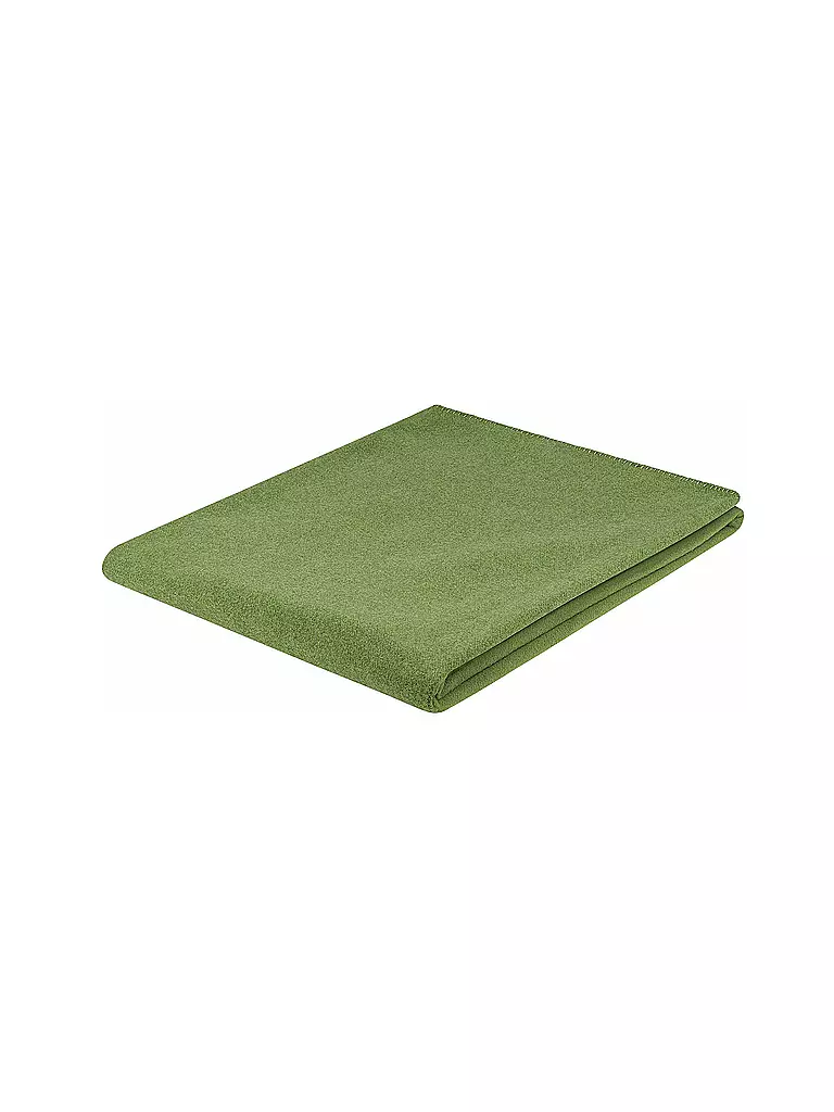 STEINER 1888 | Couverture en laine Sophia 145x190cm tilleul | Vert