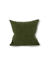 STEINER 1888 | Coussin décoratif garni ALINA 40x40cm Platine | Vert foncé