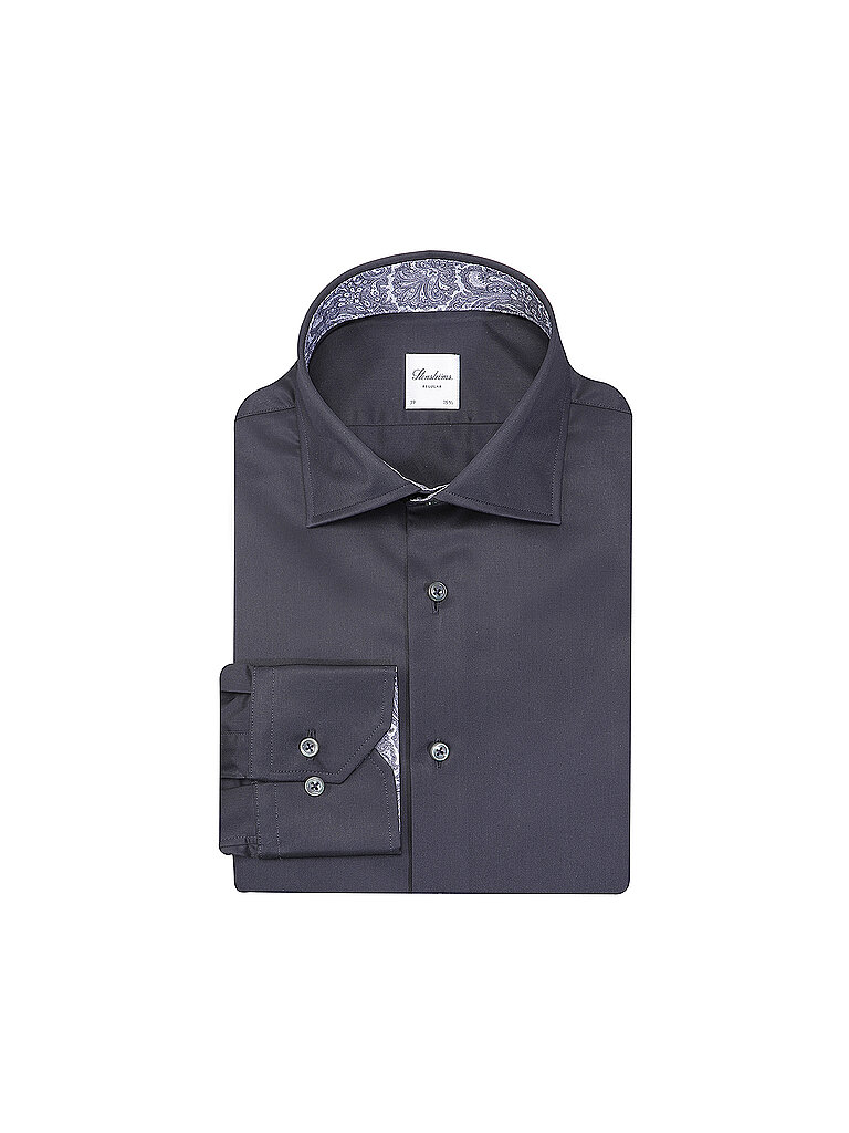 Chemise business coupe classique bleu marine 43