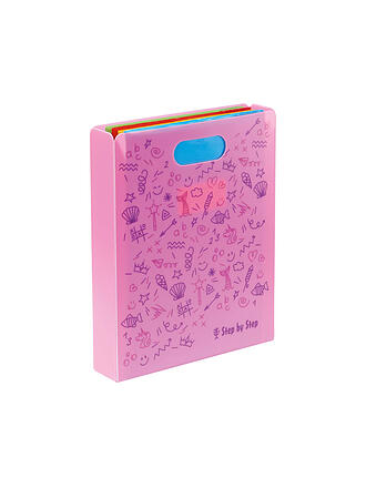 STEP BY STEP | Boîte à cahiers avec poignée Rose