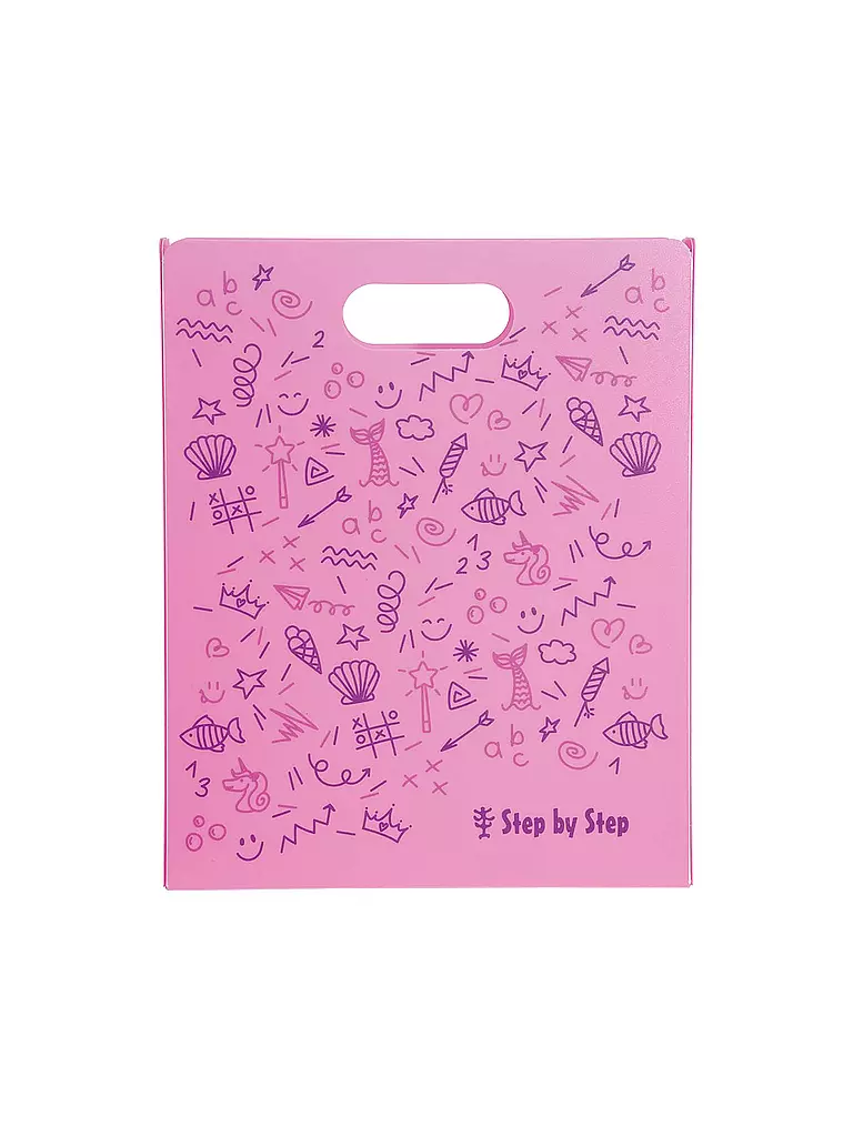 STEP BY STEP | Boîte à cahiers avec poignée Rose | Rose