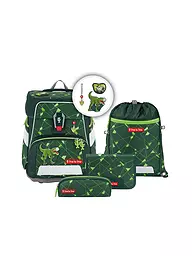 STEP BY STEP | Ensemble de cartable 5 pièces SPACE Shine Dino Night Tyro | Vert