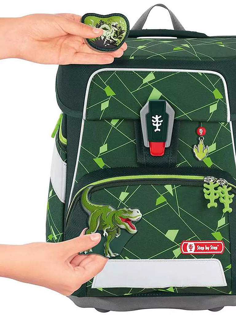 STEP BY STEP | Ensemble de cartable 5 pièces SPACE Shine Dino Night Tyro | 