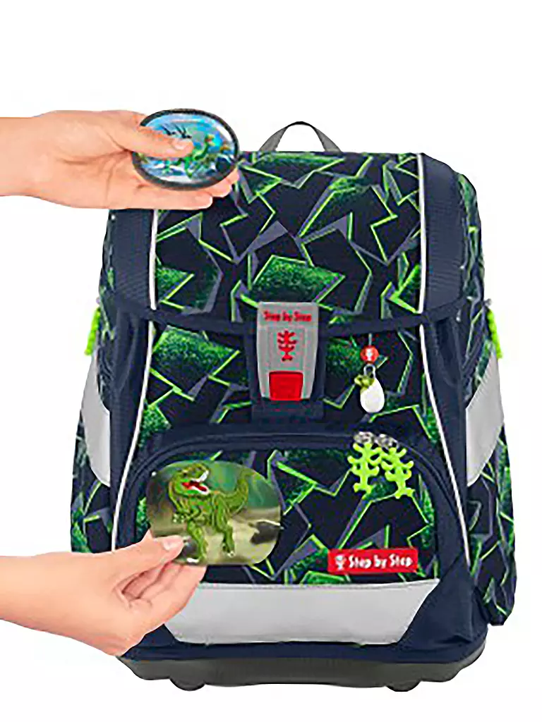STEP BY STEP | Ensemble de cartable 6 pièces 2en1 Plus Wild T-Rex Taro | 