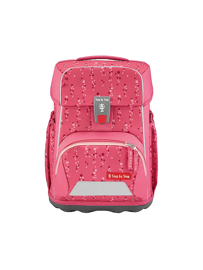 STEP BY STEP | Ensemble de cartable BASIS Pink Bubbles | Rose vif