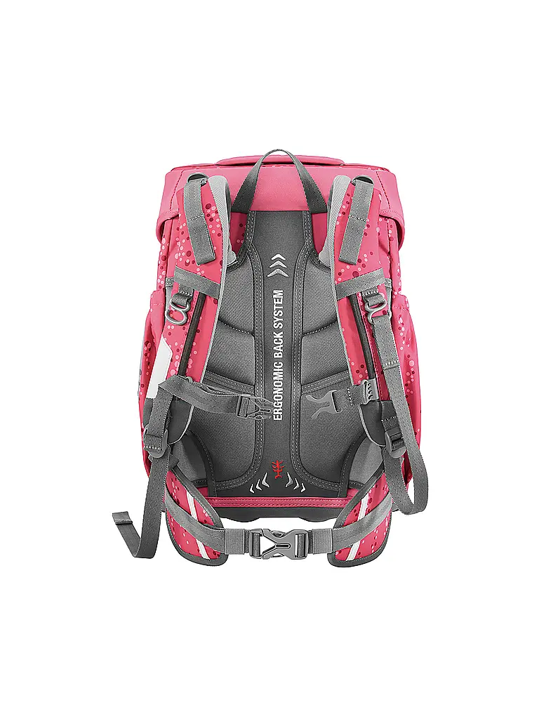 STEP BY STEP | Ensemble de cartable BASIS Pink Bubbles | Rose vif