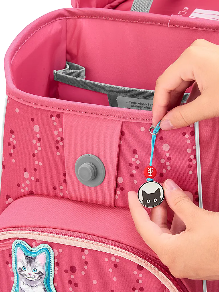 STEP BY STEP | Ensemble de cartable BASIS Pink Bubbles | Rose vif