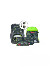 STEP BY STEP | Ensemble de sac à dos scolaire GIANT Dark Cat Chiko | Noir