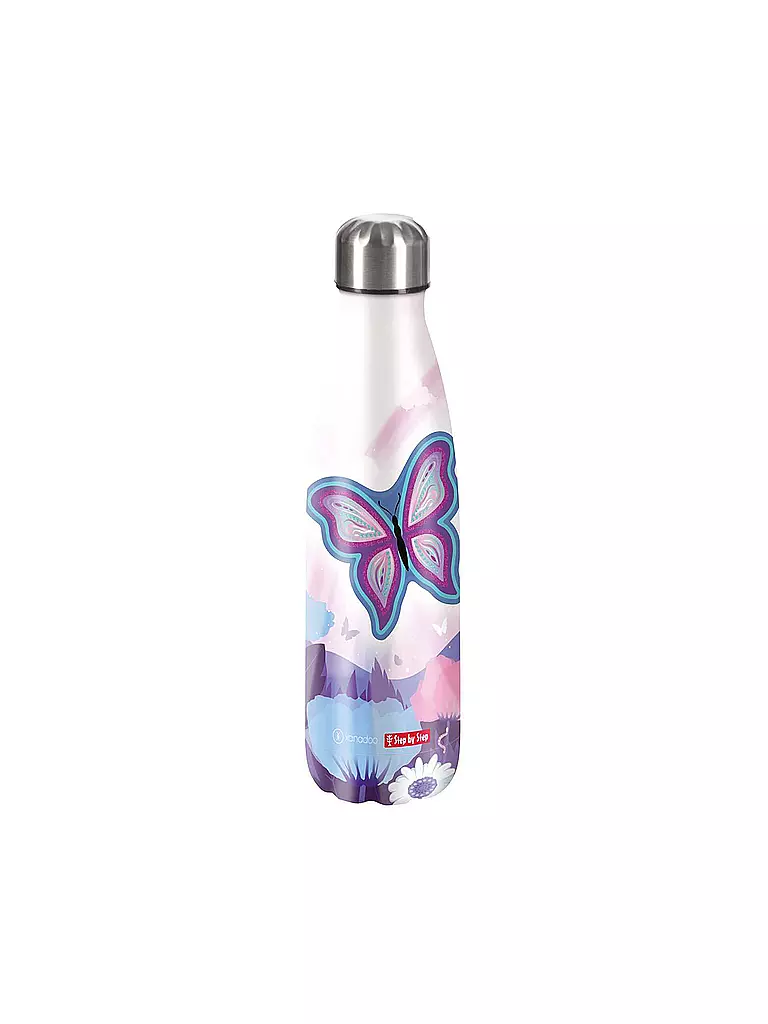 STEP BY STEP | Gourde en acier inoxydable - Butterfly Maja 0,5L | Multicolore