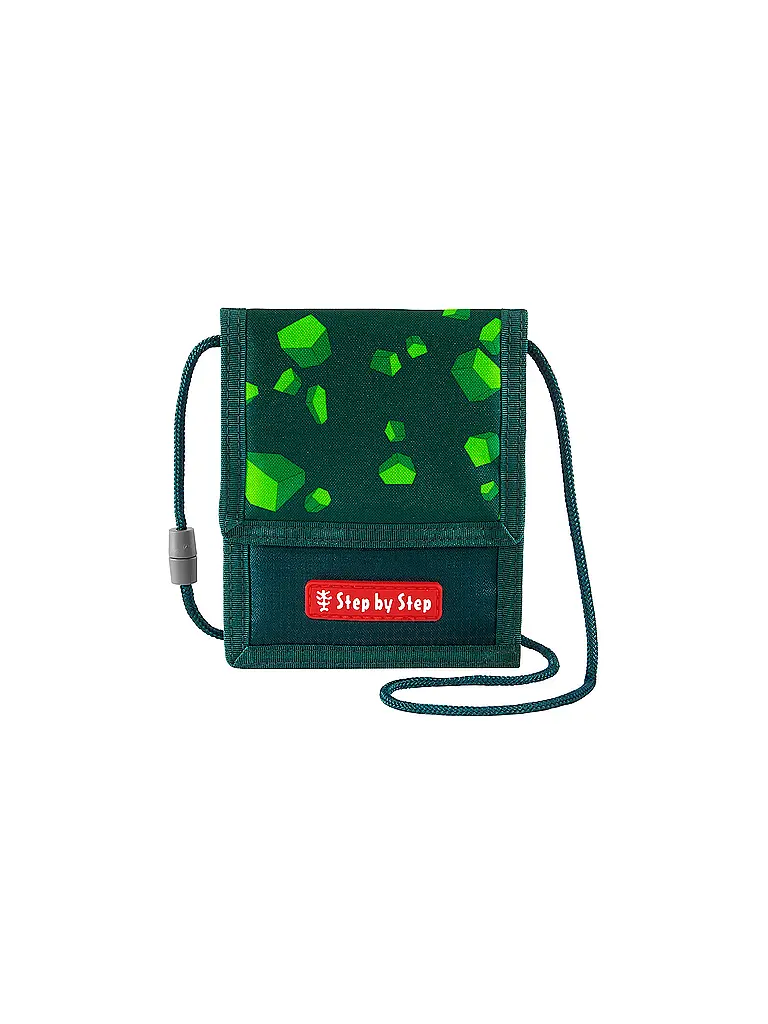 STEP BY STEP | Porte-monnaie tour de cou Dino Targo | Vert foncé