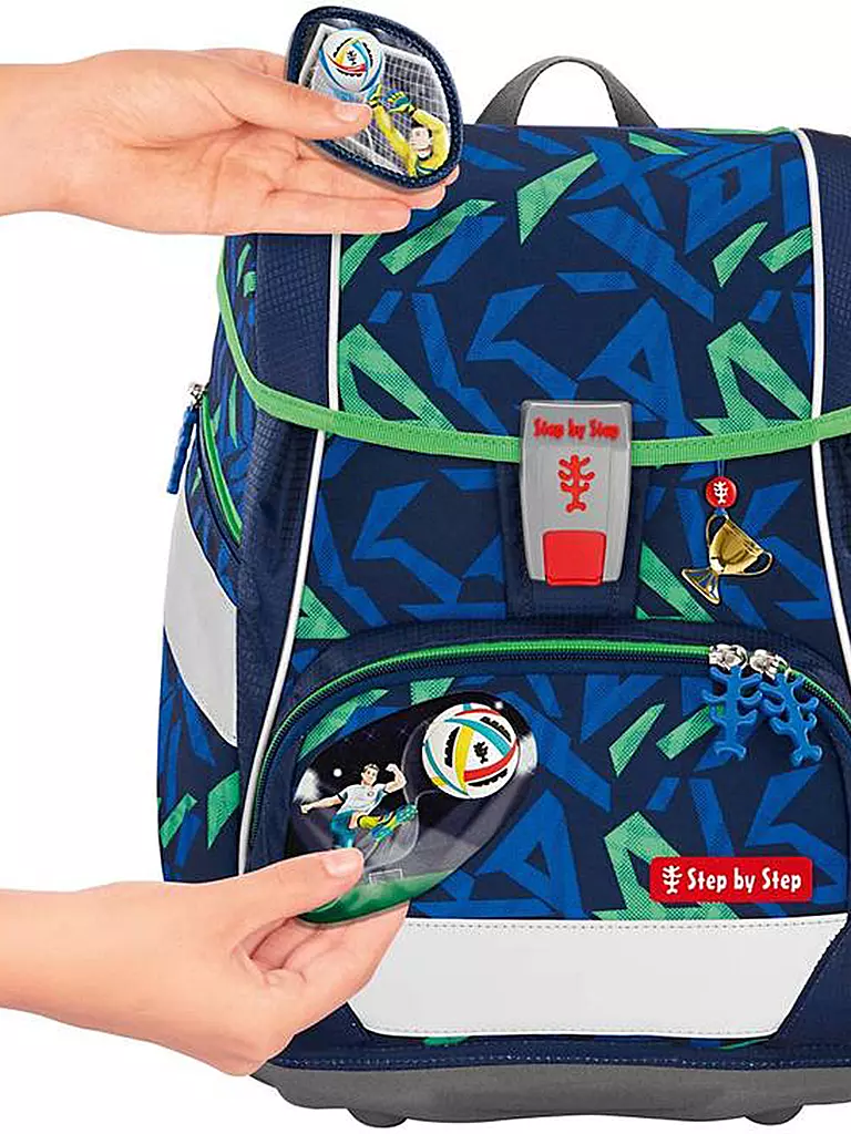 STEP BY STEP | Schulranzen Set 2in1 Plus Soccer Ben  | Bleu foncé