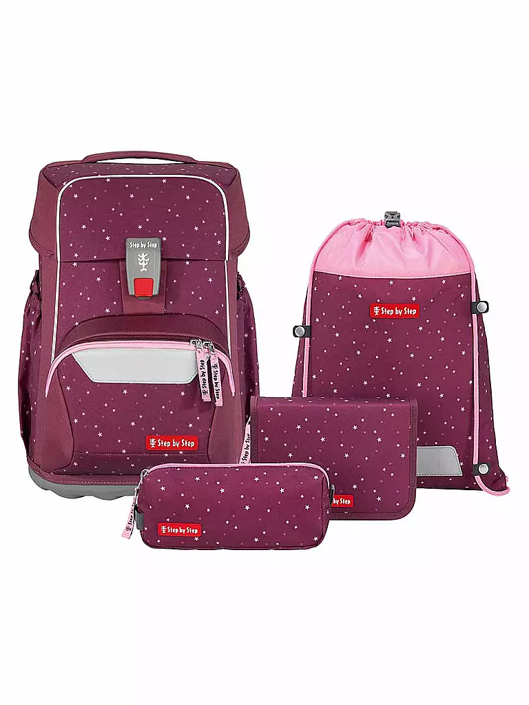 STEP BY STEP | Schultaschen Set 4tlg BASIS Berry Stars   | Baie