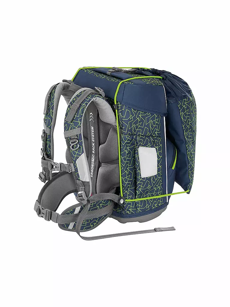 STEP BY STEP | Schultaschen Set 4tlg BASIS Green Geometric  | Vert