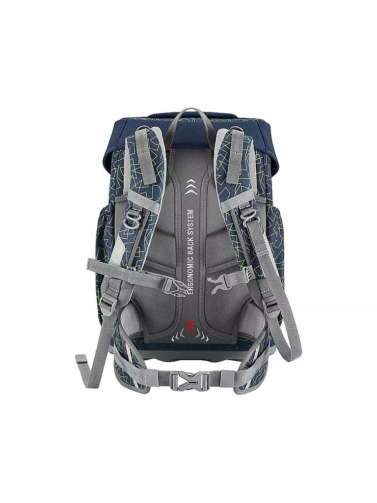 STEP BY STEP | Schultaschen Set 4tlg BASIS Green Geometric  | Vert