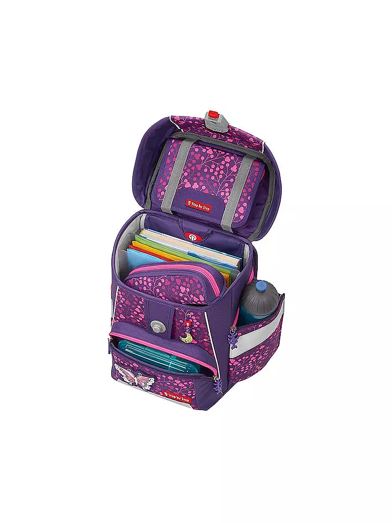 STEP BY STEP | Schultaschen Set 5tlg SPACE Shine Butterfly Night Ina |