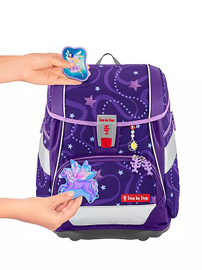STEP BY STEP | Schultaschen Set 6tlg 2in1 Plus Pegasus Emily | Lilas