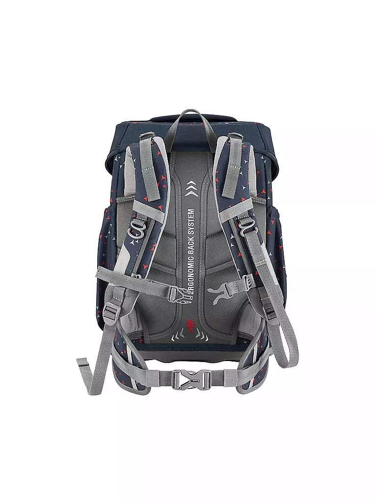 STEP BY STEP | Set de cartable 4 pièces BASIS Anthracite Triangles | Gris