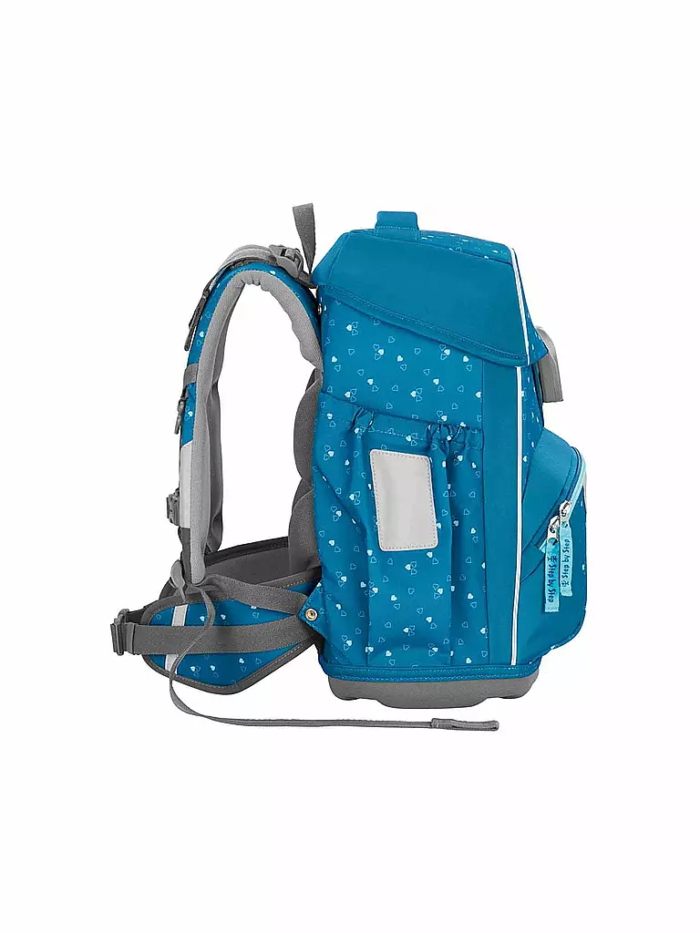 STEP BY STEP | Set de cartable 4 pièces BASIS Blue Hearts | Bleu