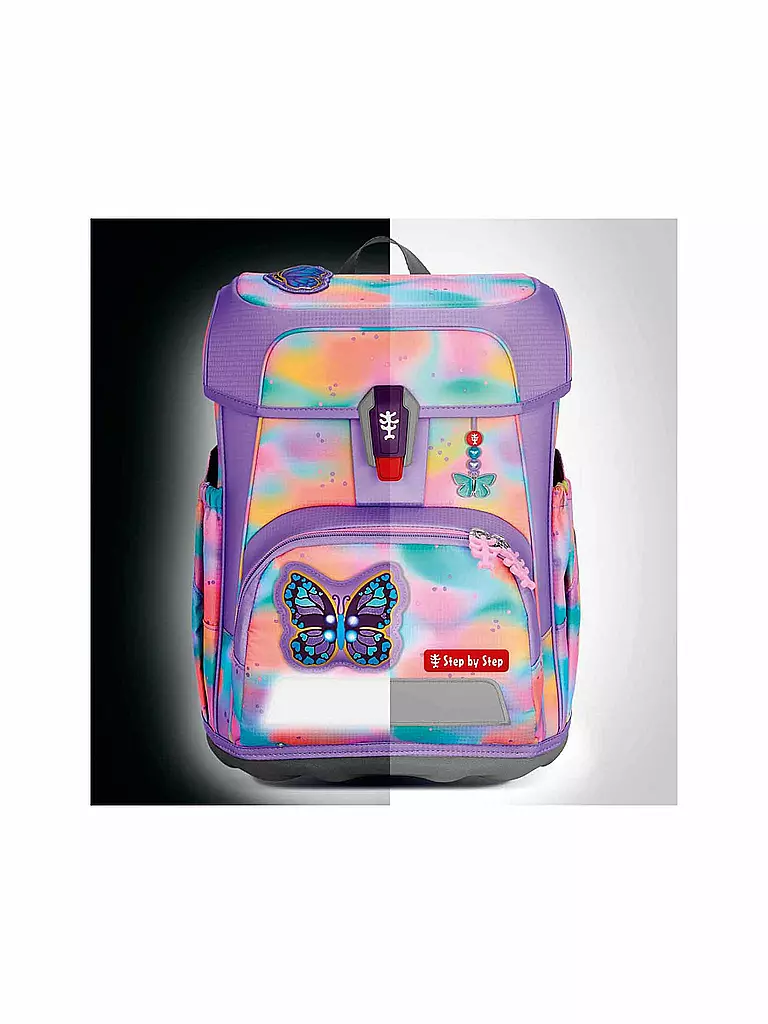 STEP BY STEP | Set de cartable 5 pièces CLOUD FLASH Butterfly Luna | Lilas