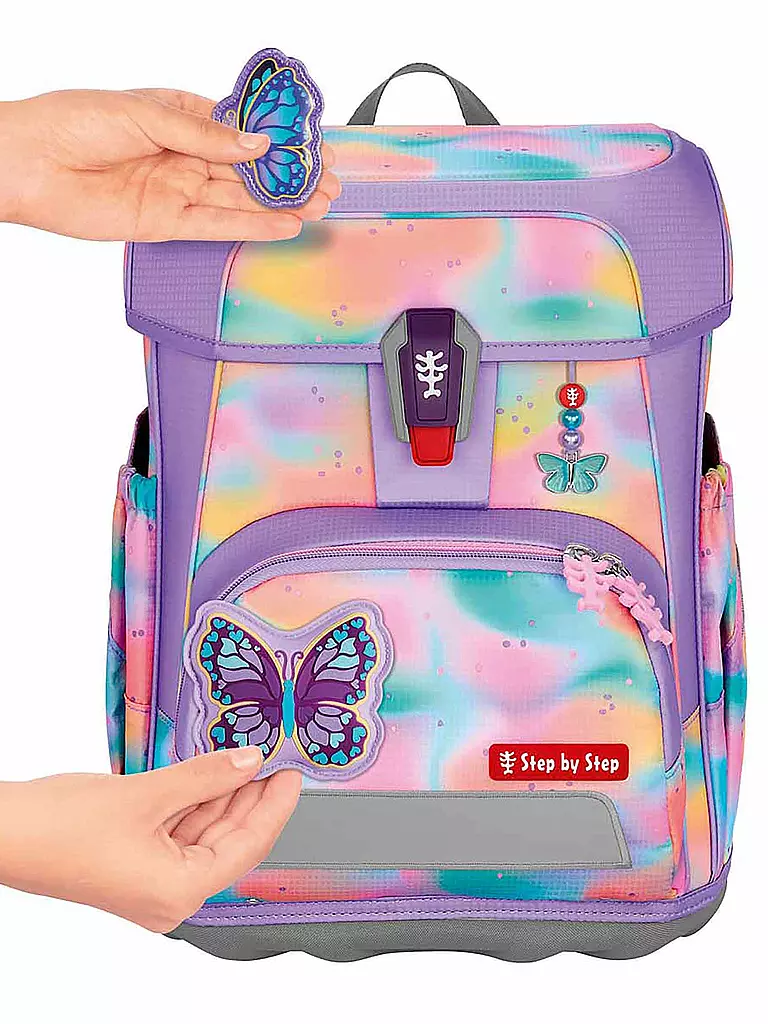 STEP BY STEP | Set de cartable 5 pièces CLOUD FLASH Butterfly Luna | Lilas