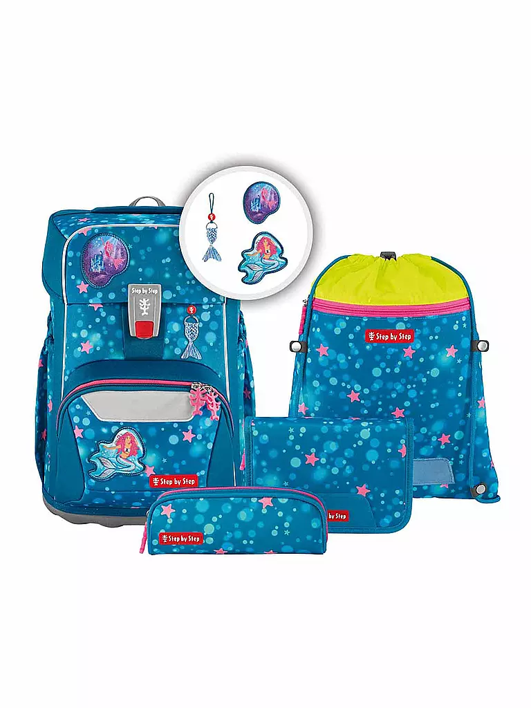 STEP BY STEP | Set de cartable 5 pièces GIANT Mermaid Lola | blau