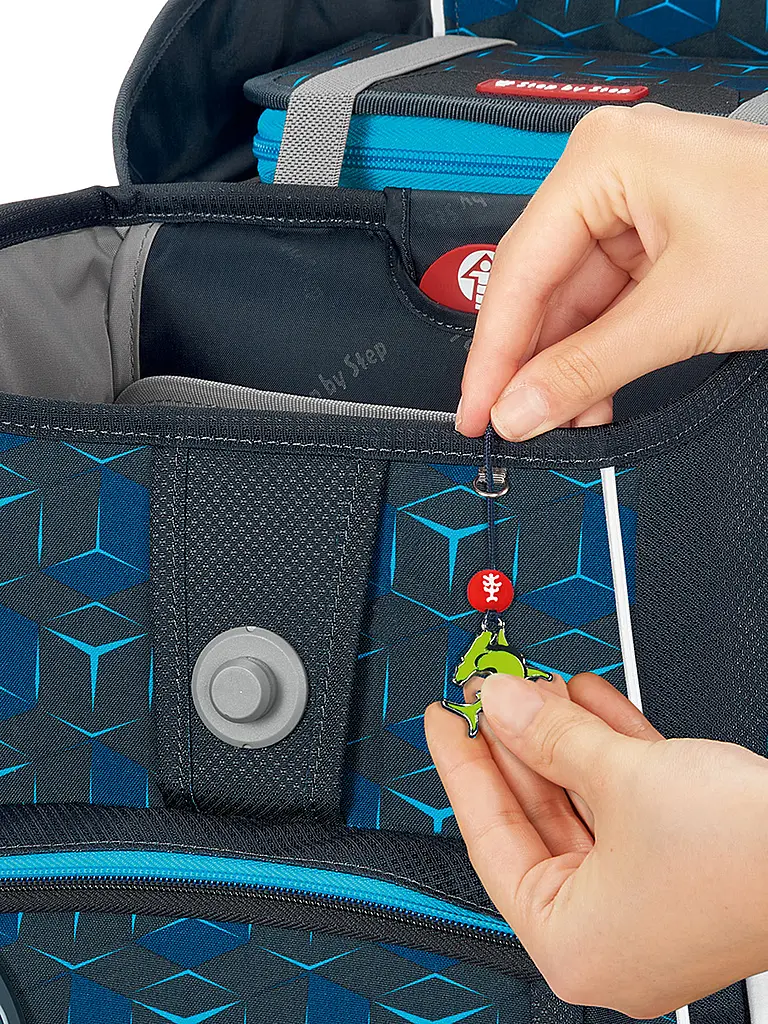 STEP BY STEP | Set de cartable 5 pièces SPACE Shine Shark Dexte | Noir