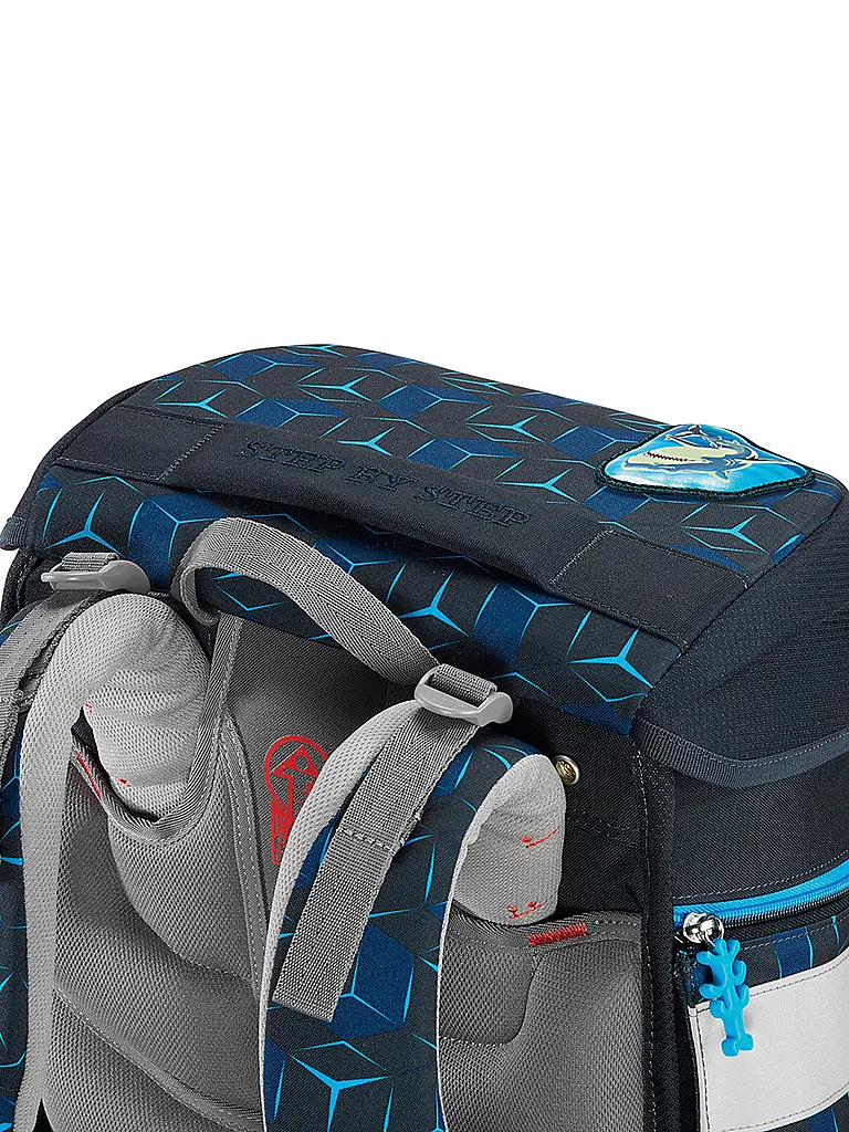 STEP BY STEP | Set de cartable 5 pièces SPACE Shine Shark Dexte | Noir