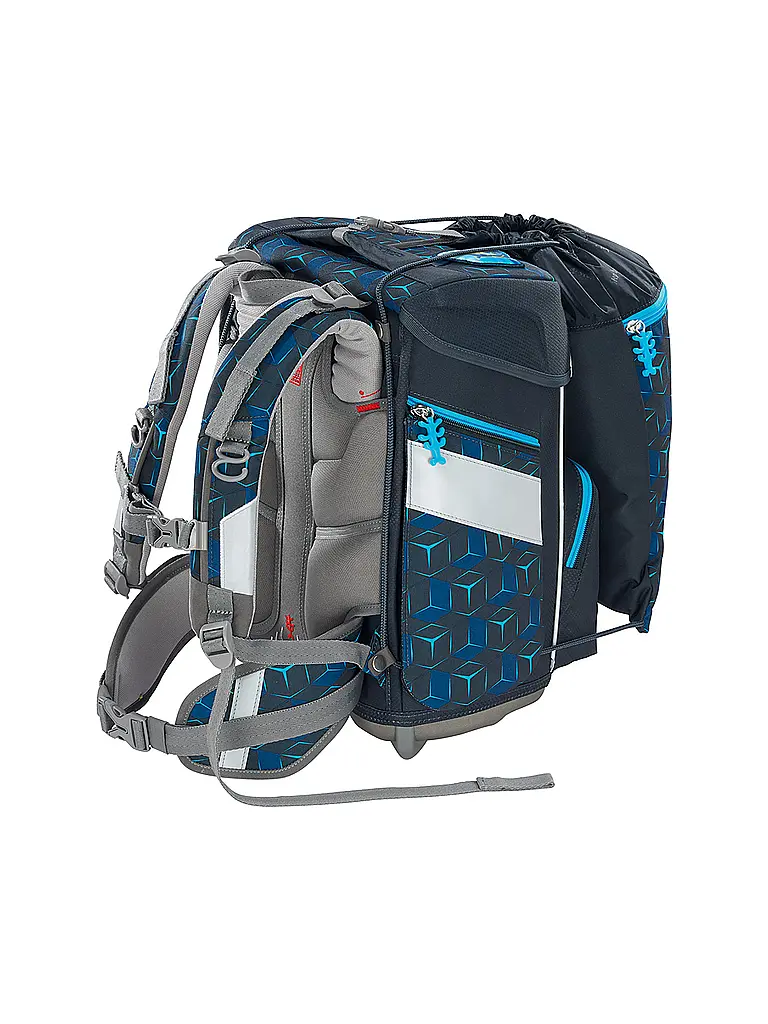 STEP BY STEP | Set de cartable 5 pièces SPACE Shine Shark Dexte | Noir