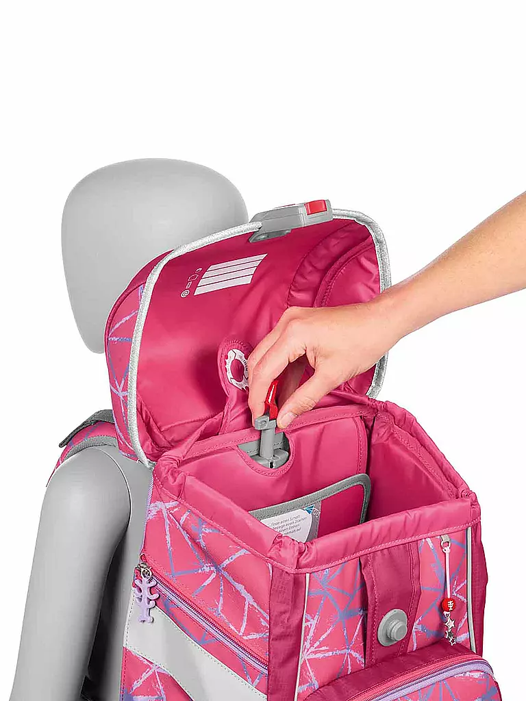 STEP BY STEP | Set de cartable 6 pièces - 2en1 Plus Star Stella | Rose vif