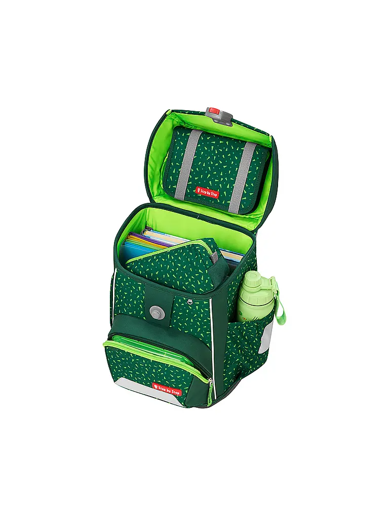 STEP BY STEP | Set de cartable BASIS Green Graphics | Vert foncé