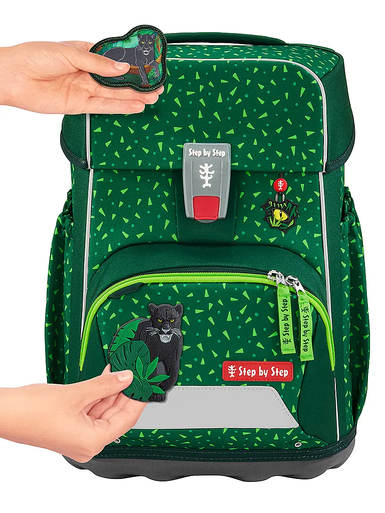 STEP BY STEP | Set de cartable BASIS Green Graphics | Vert foncé