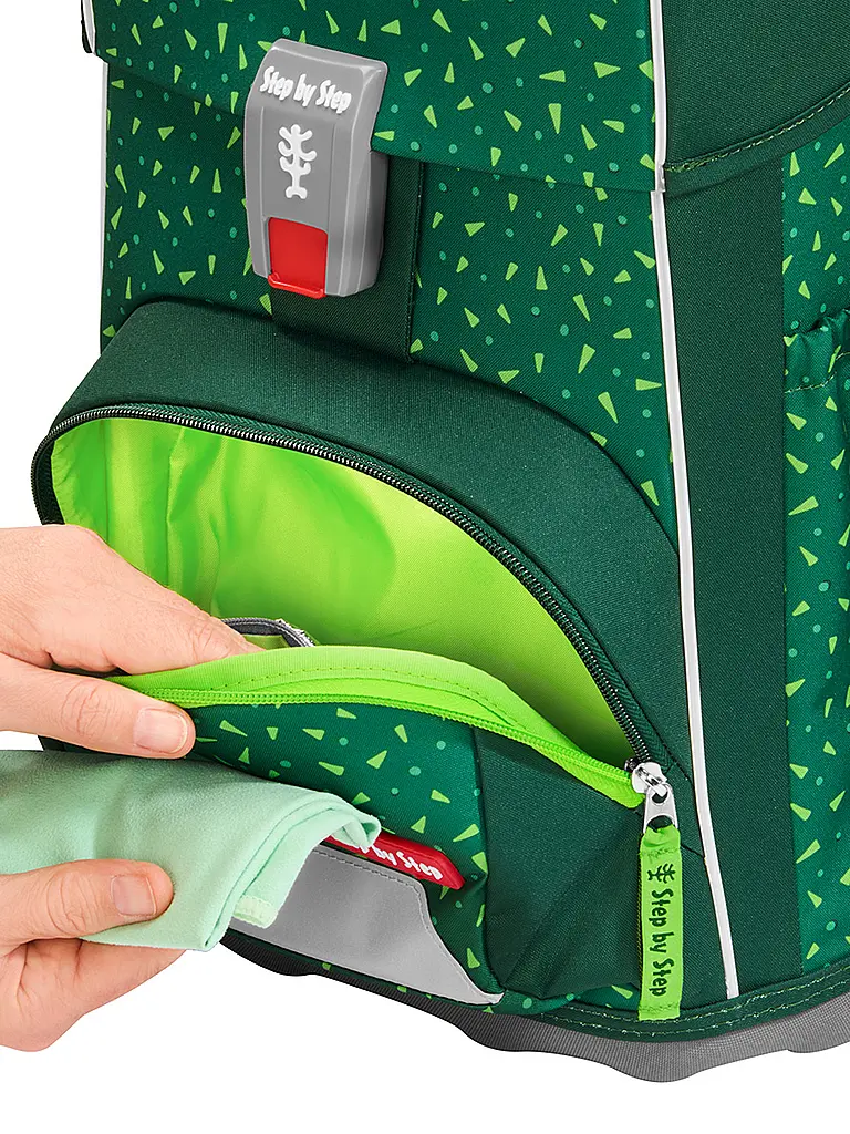 STEP BY STEP | Set de cartable BASIS Green Graphics | Vert foncé