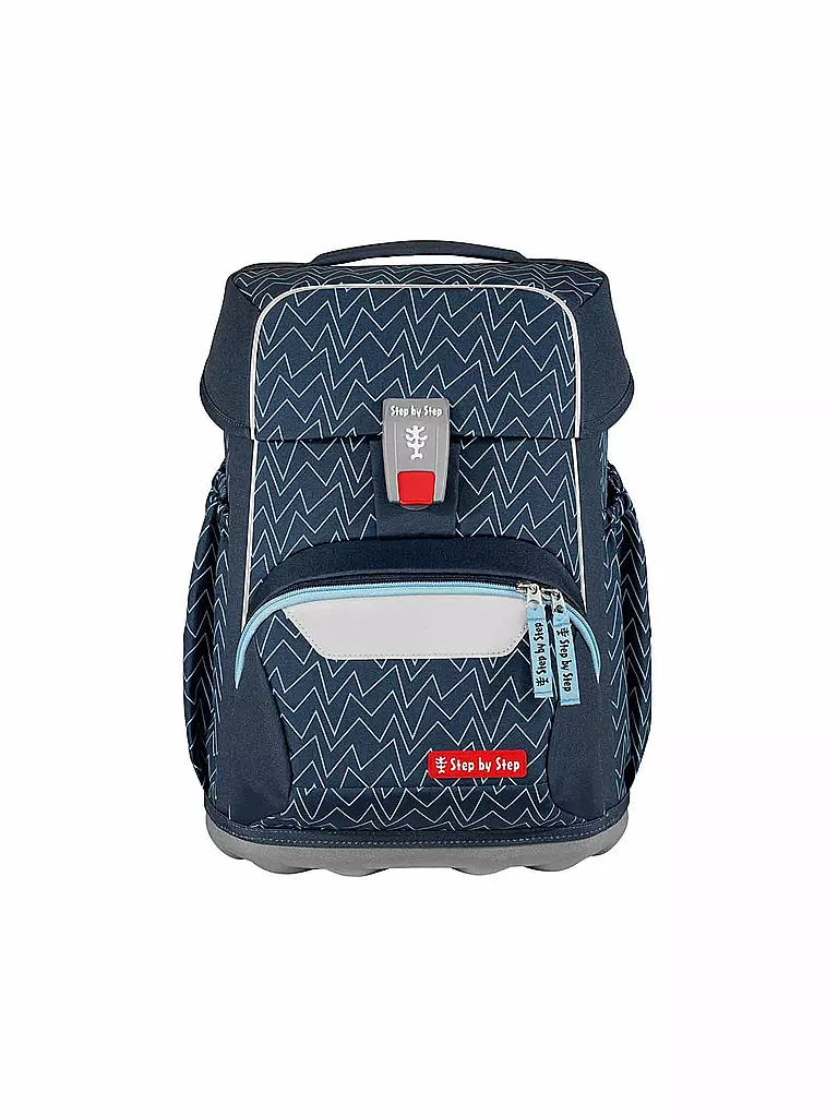 STEP BY STEP | Set de cartables 4 pièces BASIS Blue Lines | Bleu foncé