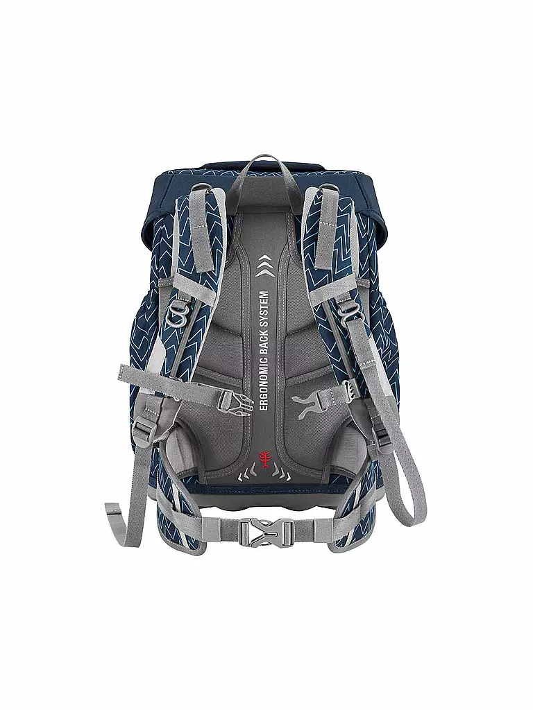 STEP BY STEP | Set de cartables 4 pièces BASIS Blue Lines | Bleu foncé