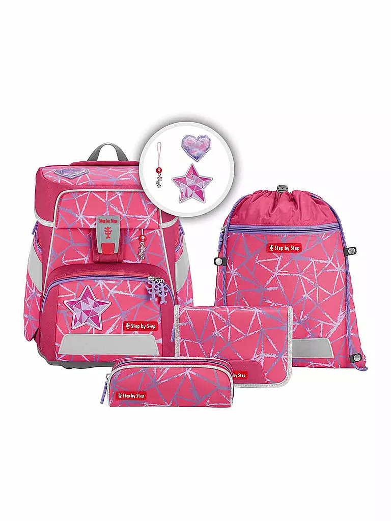 STEP BY STEP | Set de cartables 5 pièces - Space Star Stella | pink